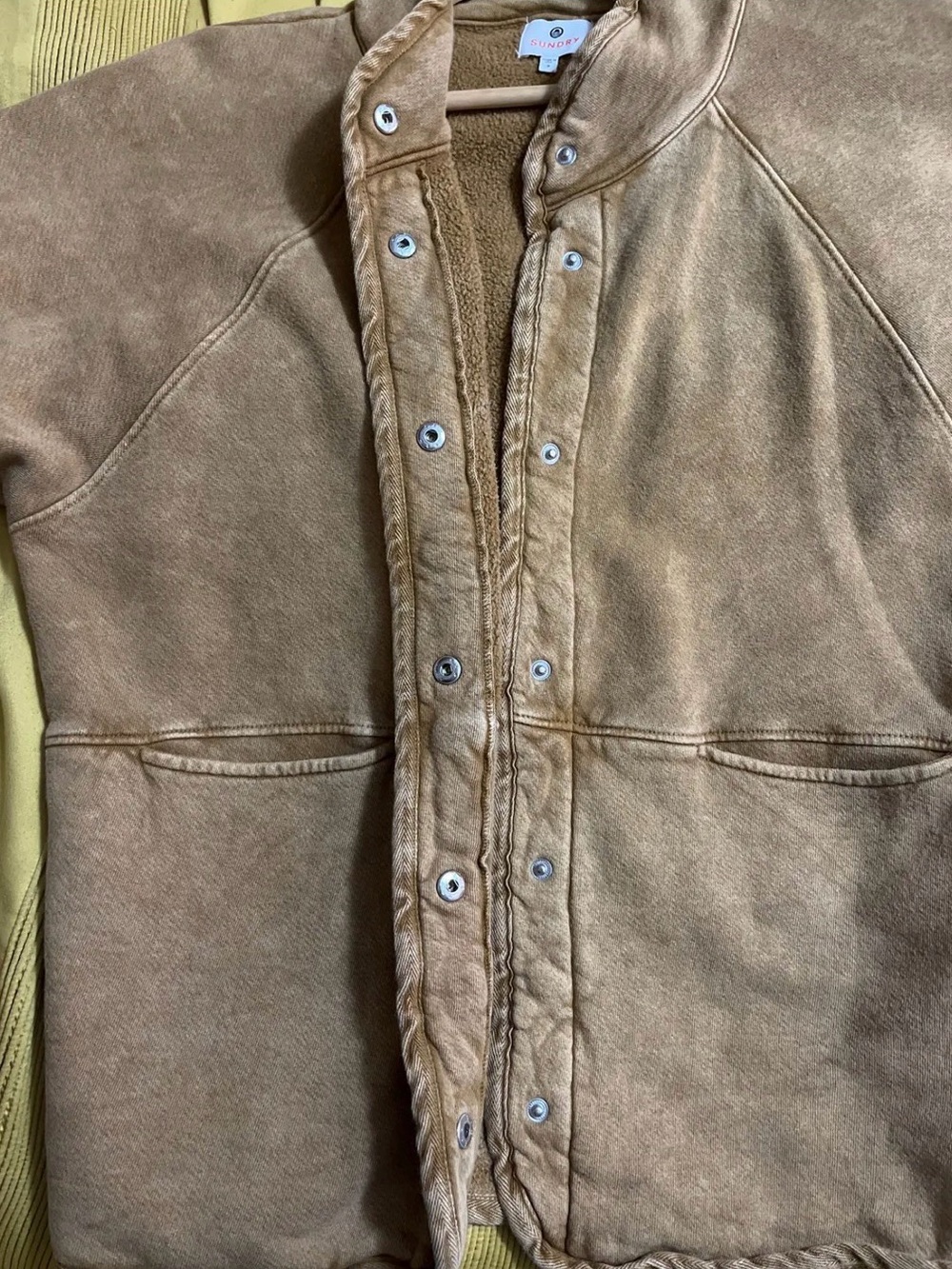 Sundry Button Front Street Jacket - Picture 7 of 7